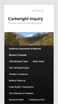 Mobile Screenshot of cartwrightinquiry.com